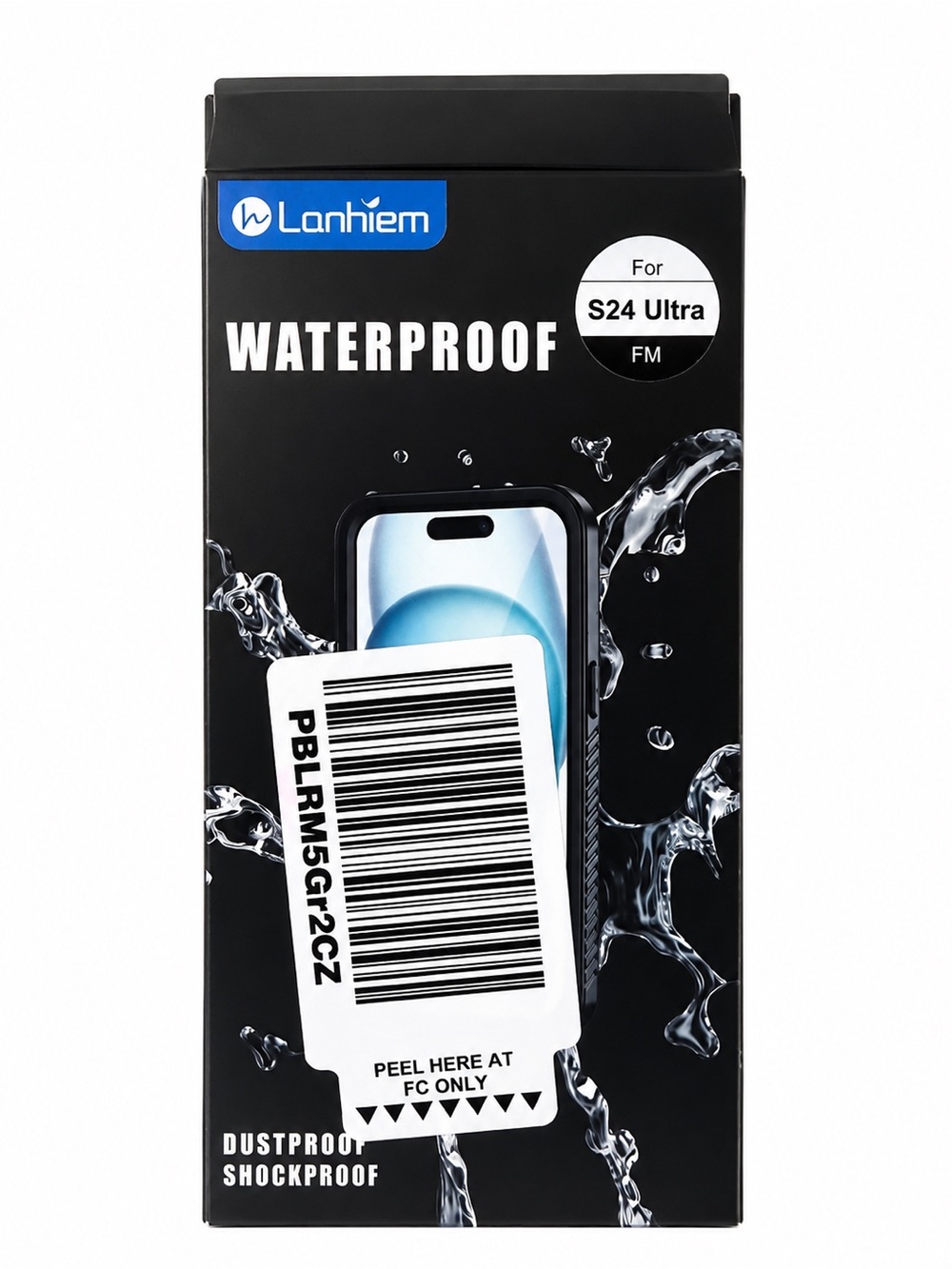 Lantiem Waterproof Case for Samsung Galaxy S24 Ultra IP68 Open Box Black